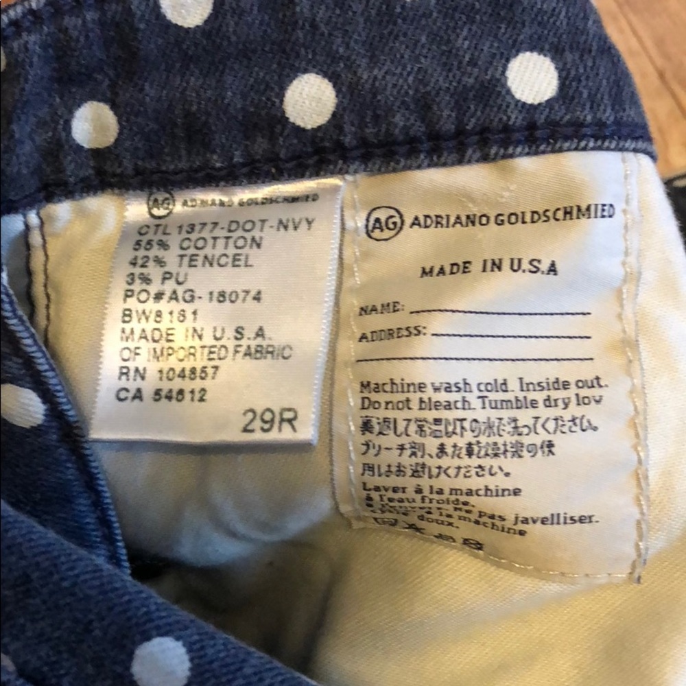 Anthropologie Polka Dot Jeans - Picture 5 of 5